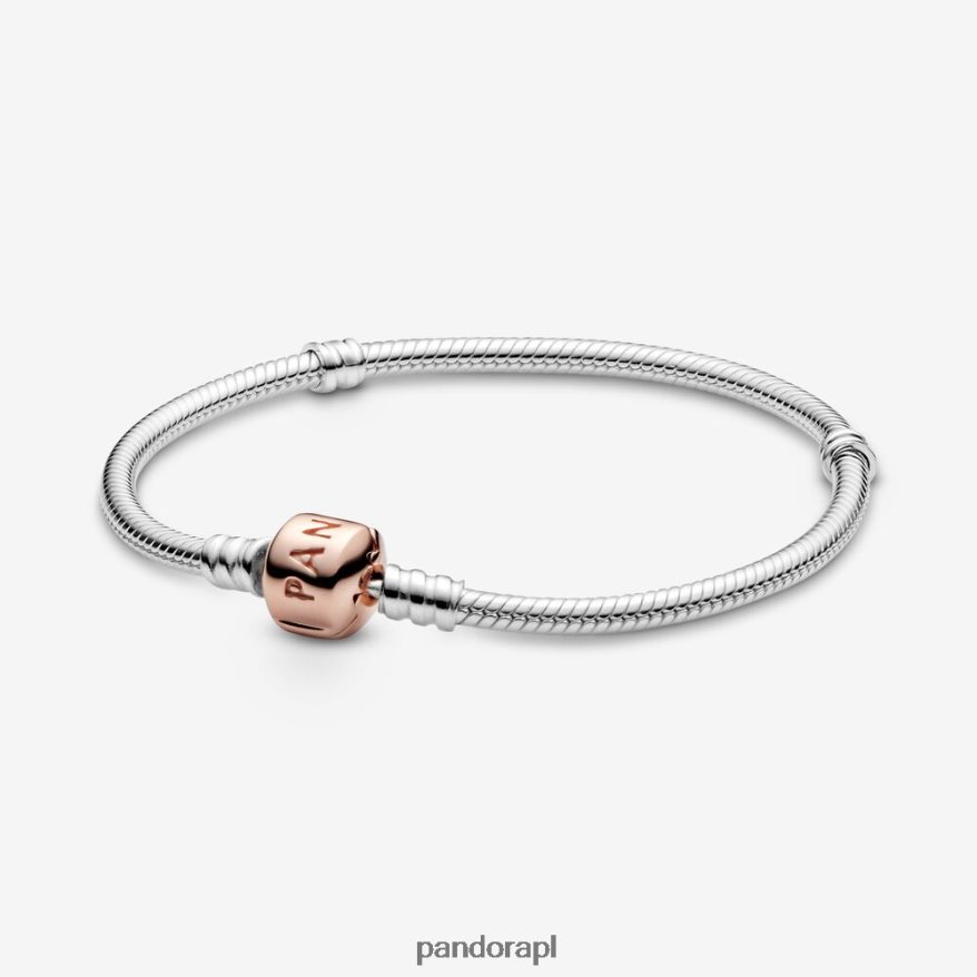 dwutonowy Akcesoria Pandora Bransoletka z łańcuszkiem w kształcie węża DFDN412