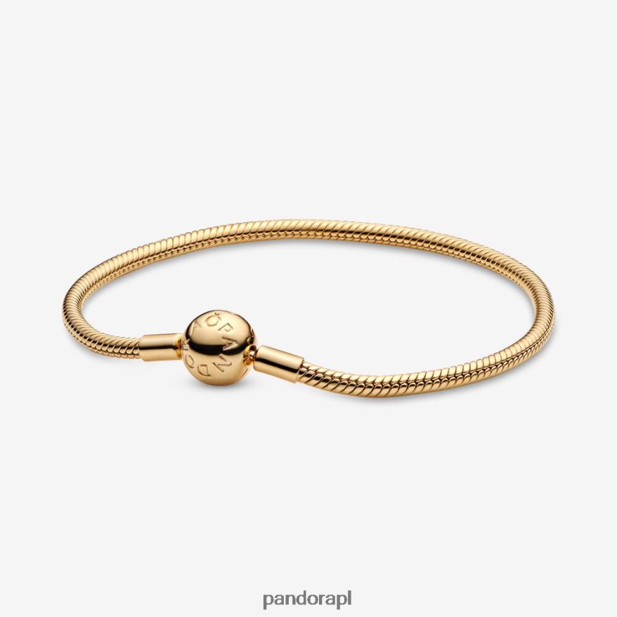 pozłacany Akcesoria Pandora Bransoletka z łańcuszkiem w kształcie węża DFDN342