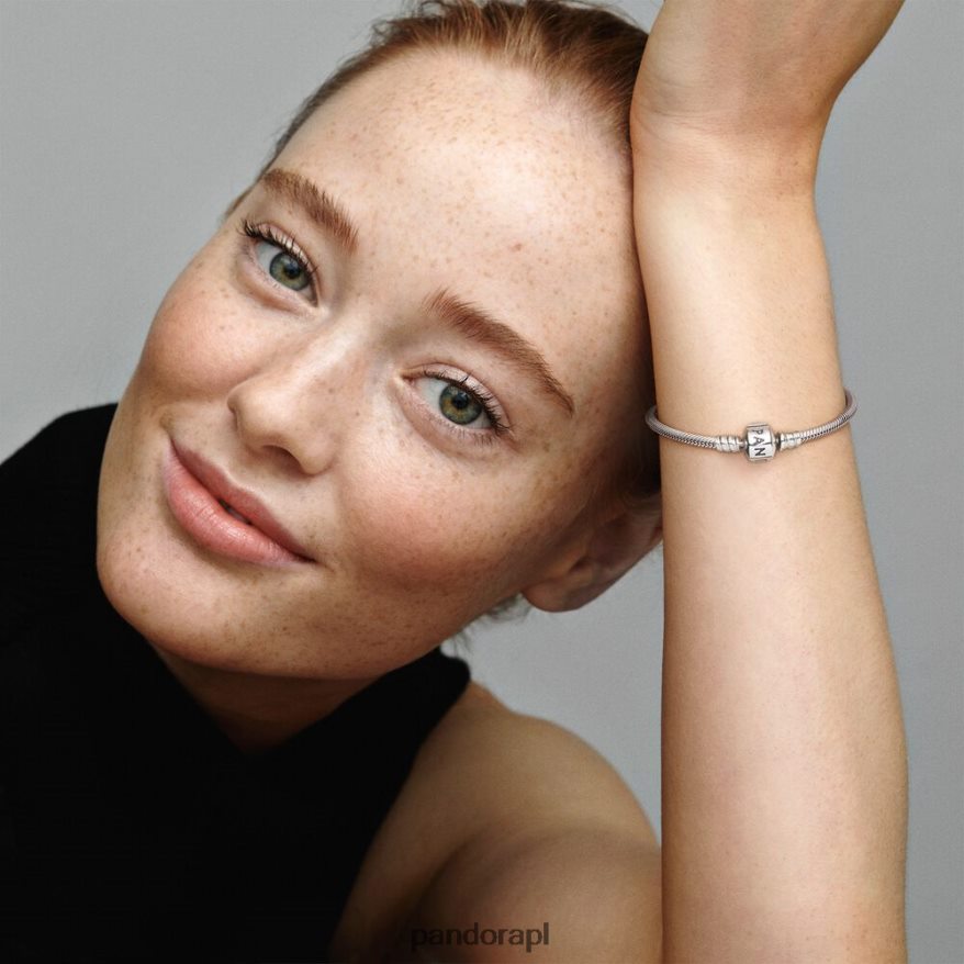 srebro Akcesoria Pandora Bransoletka z łańcuszkiem w kształcie węża DFDN381