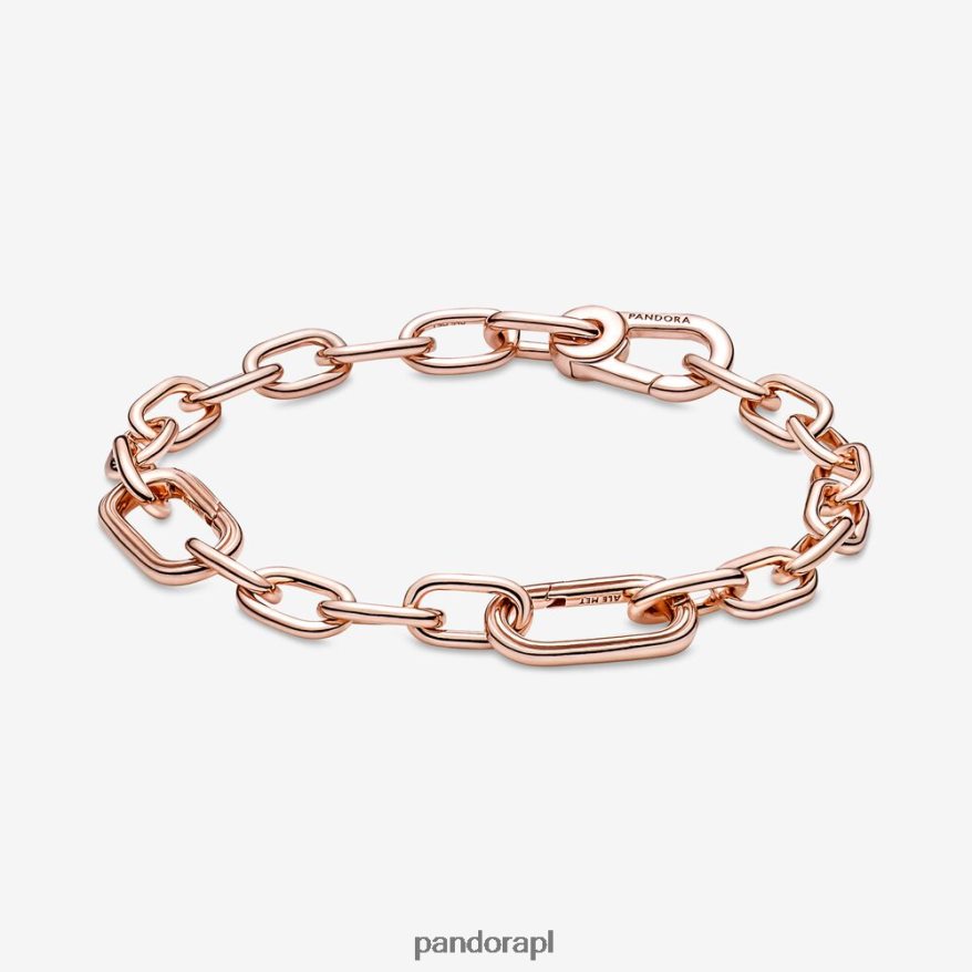 Pozłacane Różowym Złotem Akcesoria Pandora bransoletka z łańcuszkiem typu link DFDN469