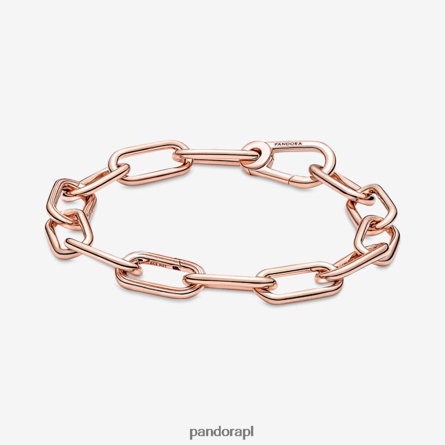 Pozłacane Różowym Złotem Akcesoria Pandora bransoletka z łańcuszkiem typu link DFDN473