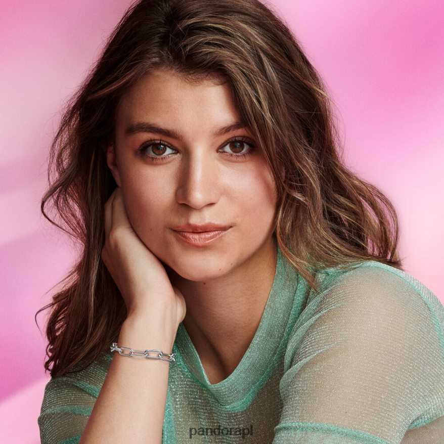 srebro Akcesoria Pandora bransoletka z łańcuszkiem typu link DFDN472