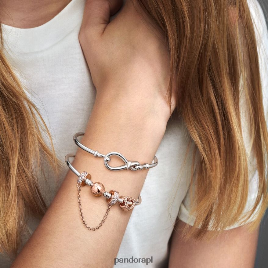 srebro Akcesoria Pandora bransoletka z węzłem nieskończoności DFDN445