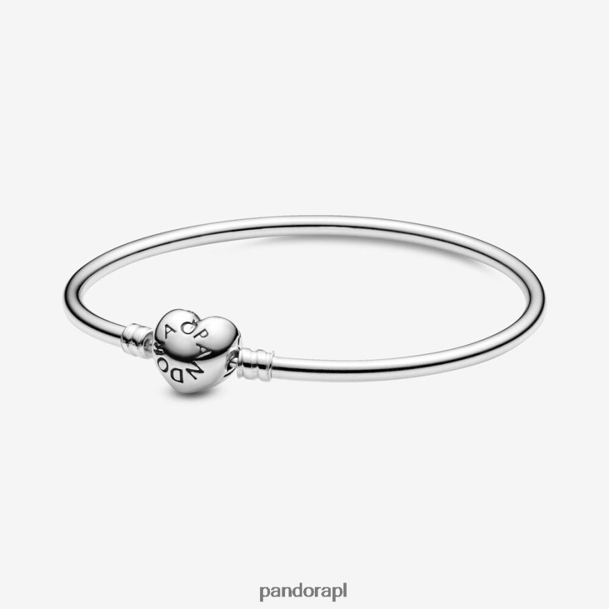 srebro Akcesoria Pandora bransoletka z zapięciem w kształcie serca DFDN372