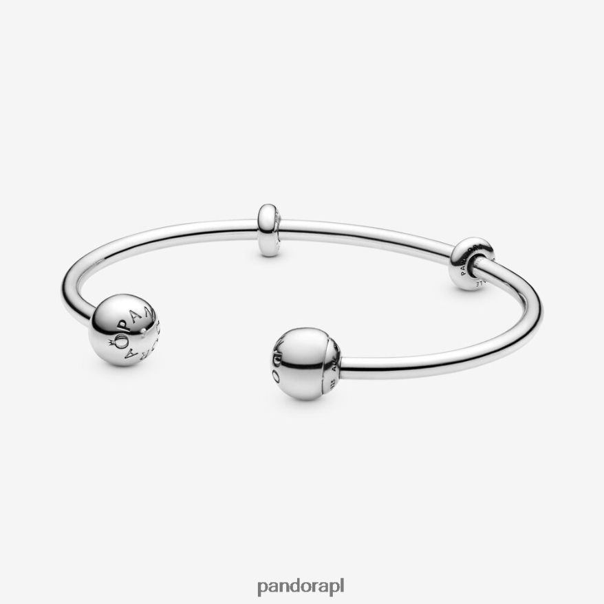 srebro Akcesoria Pandora chwila otwartej bransoletki DFDN369