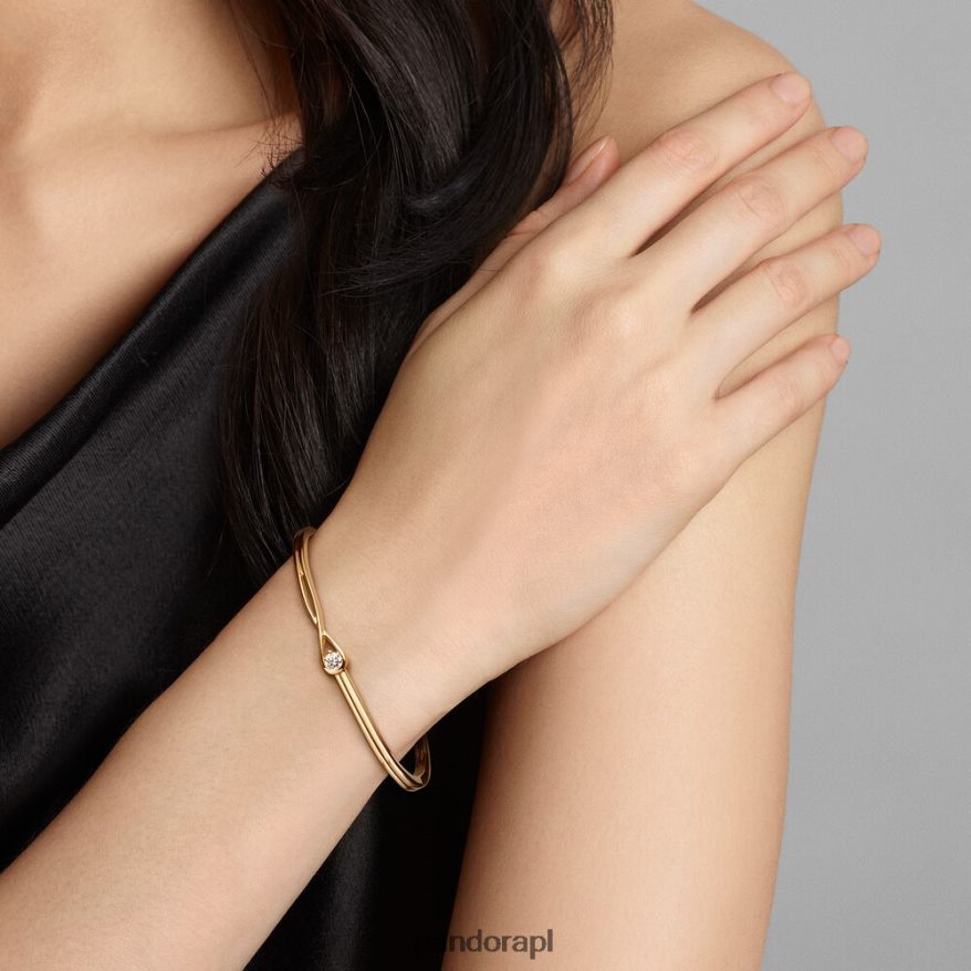 złoto Akcesoria Pandora Bransoletka z diamentami o masie 0,25 ct, stworzona w laboratorium i wykonana w laboratorium Brilliance DFDN443