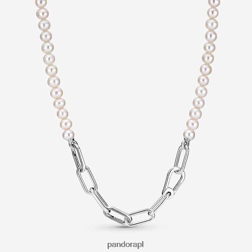 srebro Akcesoria Pandora Naszyjnik z pereł hodowlanych słodkowodnych DFDN720