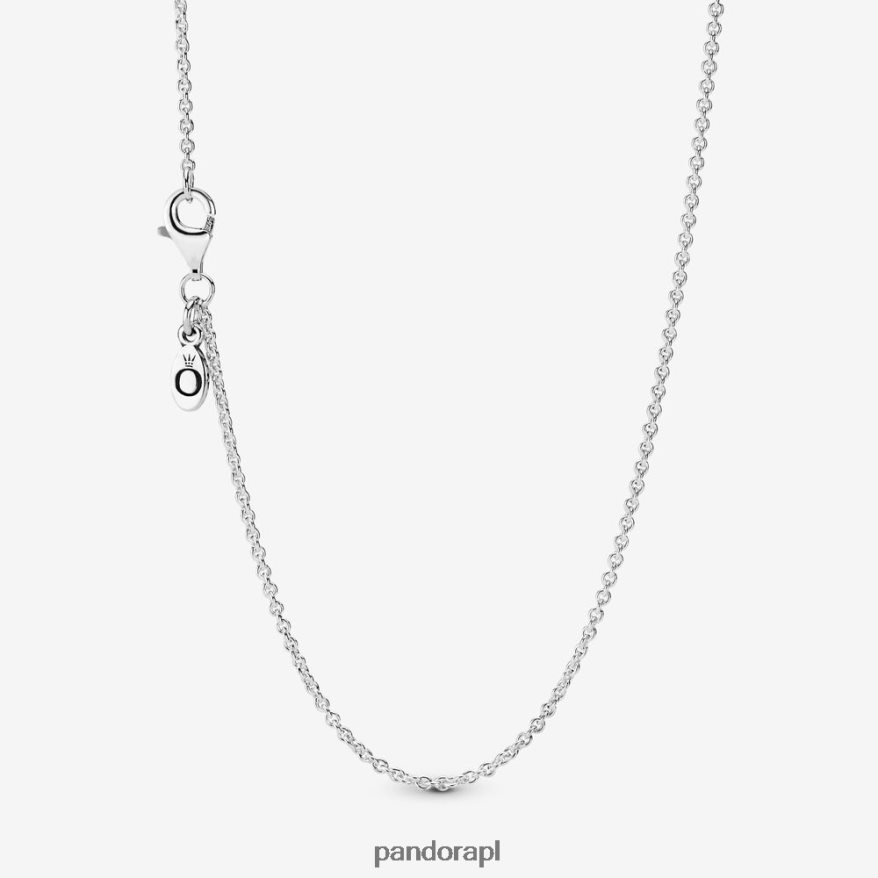 srebro Akcesoria Pandora klasyczny naszyjnik z łańcuszka kablowego DFDN717