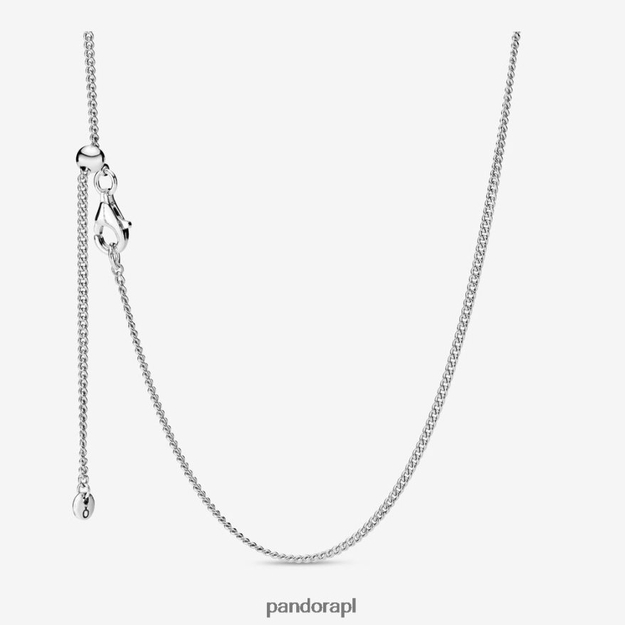 srebro Akcesoria Pandora naszyjnik z łańcuszka krawężnika DFDN699