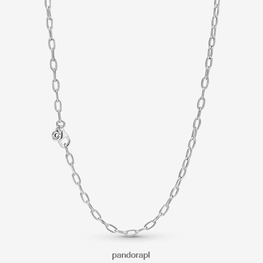 srebro Akcesoria Pandora naszyjnik z łańcuszka ogniwowego DFDN713