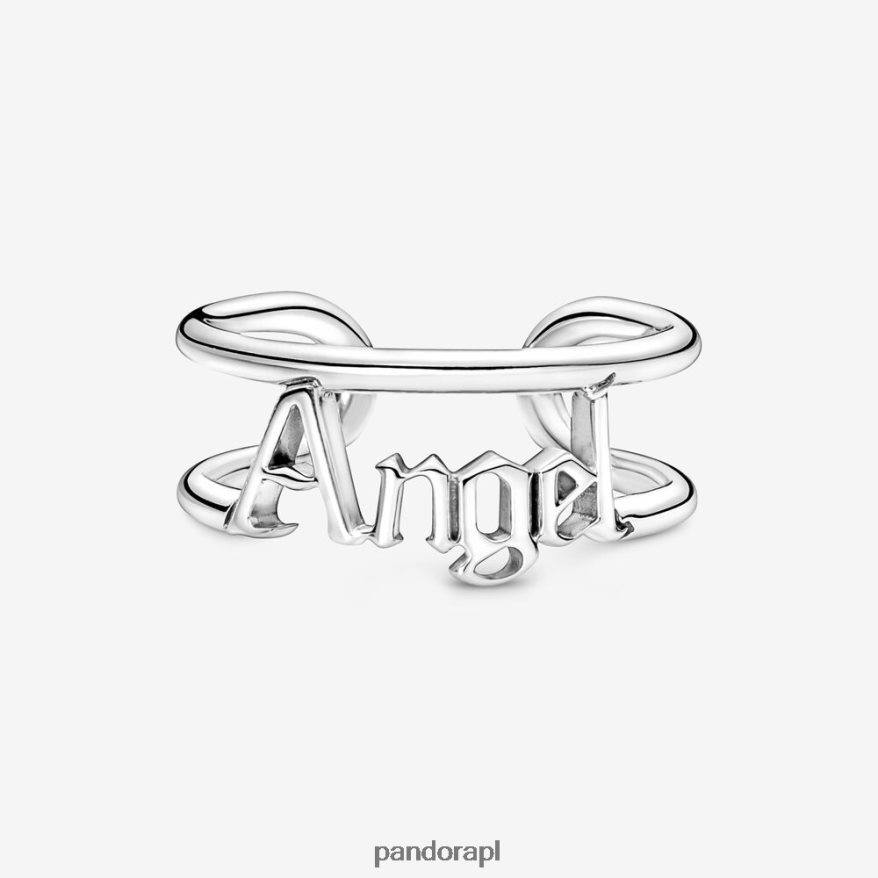 srebro Akcesoria Pandora ja, anioł, otwarty pierścień DFDN686