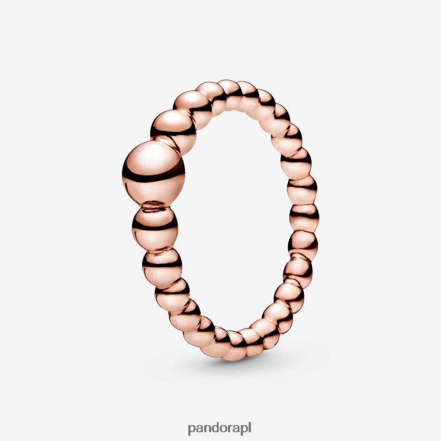 Pozłacane Różowym Złotem Akcesoria Pandora sznurek z koralików DFDN638