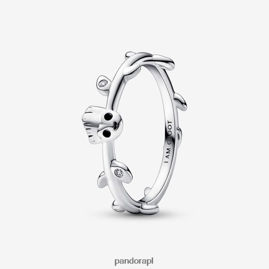 srebro Akcesoria Pandora Pierścień z liścia groota Marvel Guardians of the Galaxy DFDN566