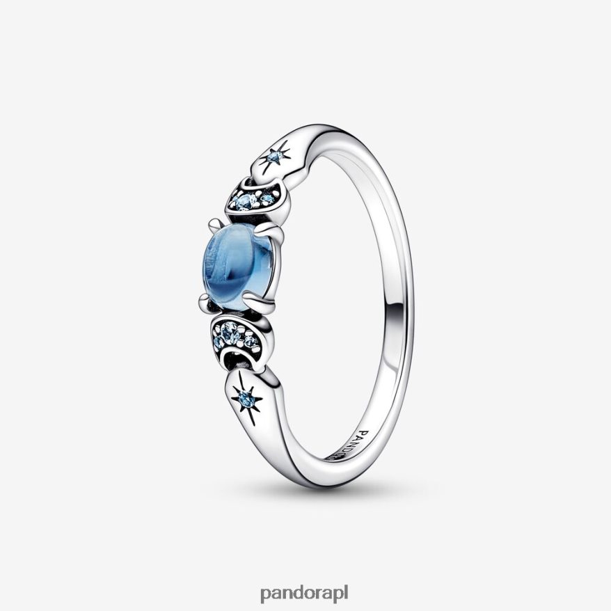 srebro Akcesoria Pandora Pierścionek z jaśminową księżniczką Disneya Aladyna DFDN561