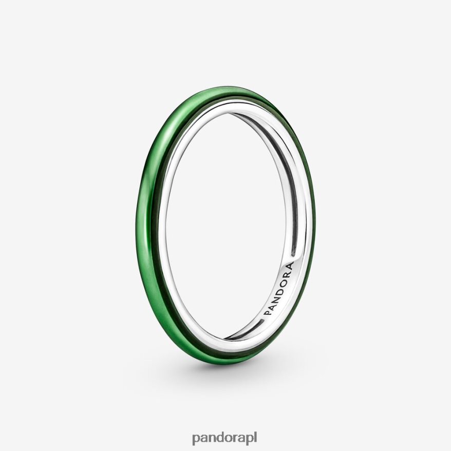 srebro Akcesoria Pandora ja laserowy zielony pierścień DFDN626