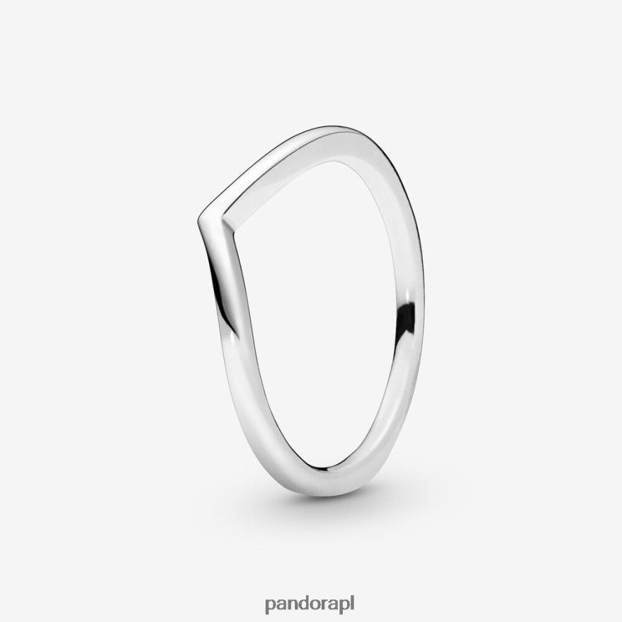 srebro Akcesoria Pandora polerowany pierścień wahacza DFDN558