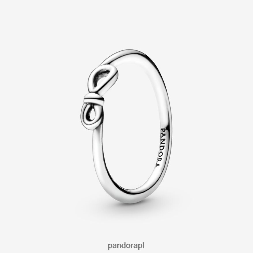 srebro Akcesoria Pandora pierścień z węzłem nieskończoności DFDN556