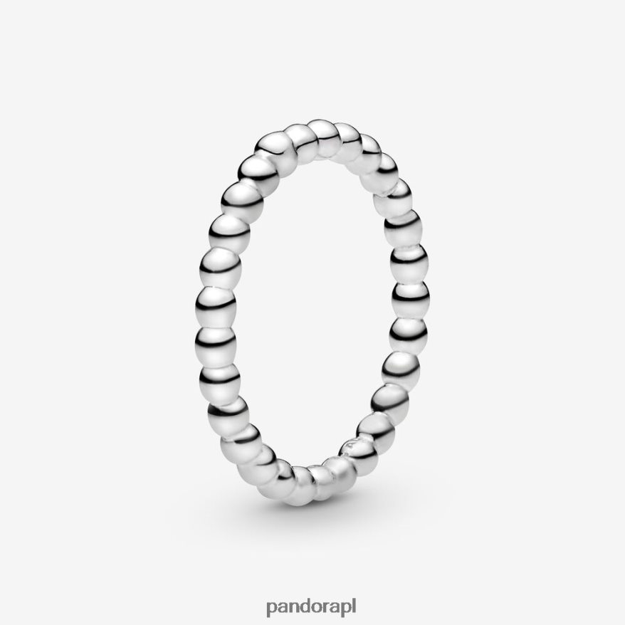 srebro Akcesoria Pandora pierścionek z koralików DFDN583