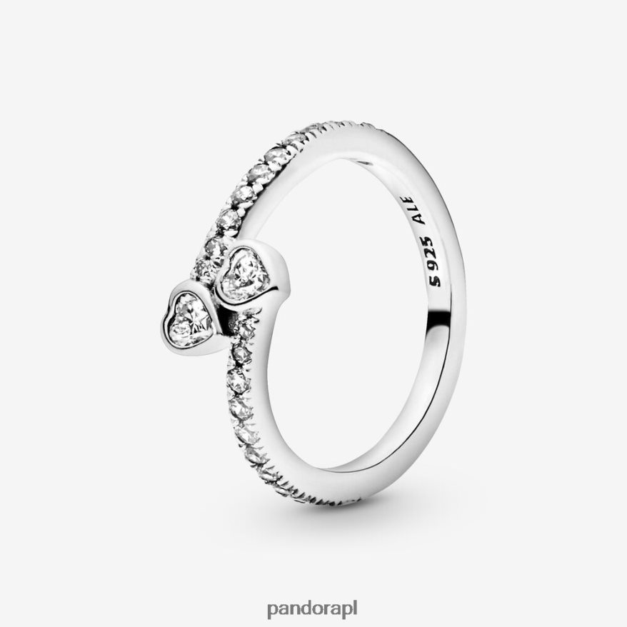 srebro Akcesoria Pandora dzwonią błyszczące serca DFDN522