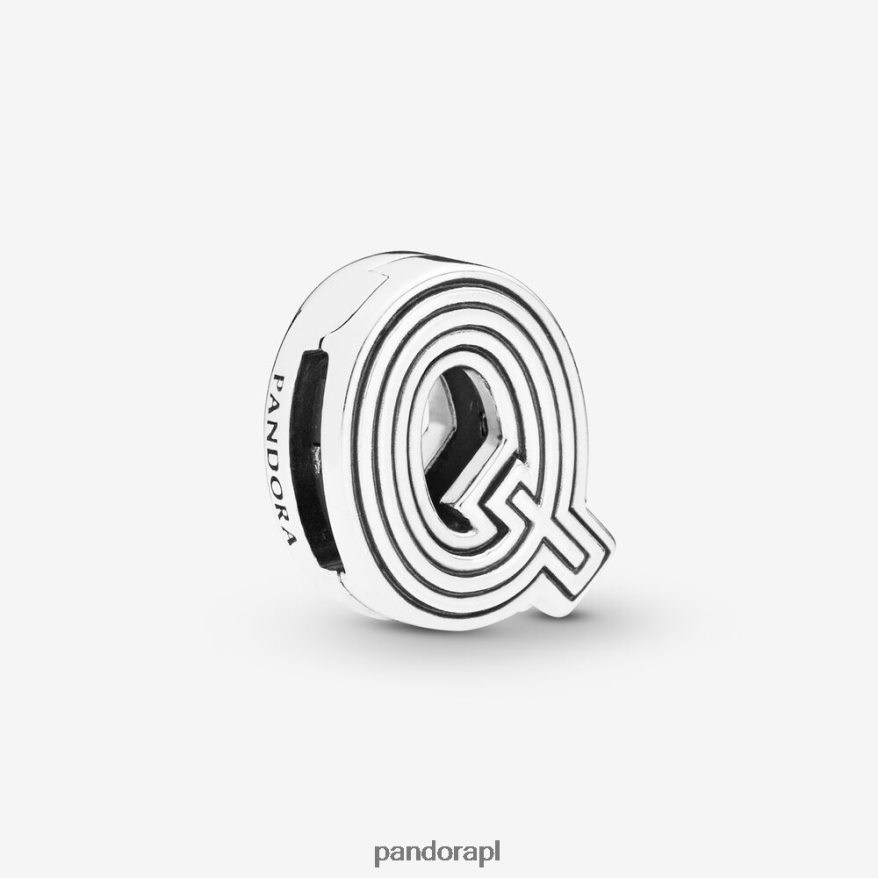 srebro Akcesoria Pandora Odblaski litera q klips z zawieszką DFDN42
