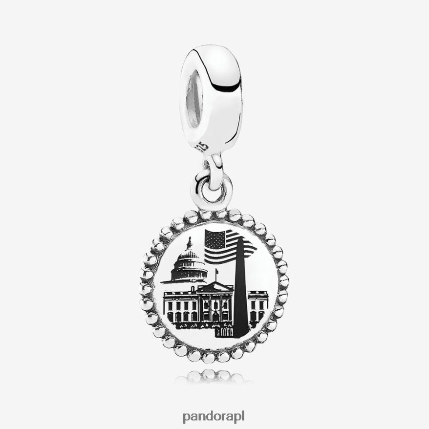 srebro Akcesoria Pandora Waszyngton. zwisający urok DFDN235