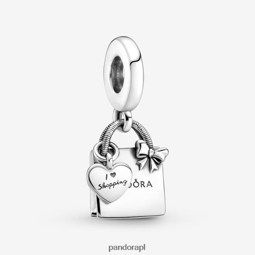 srebro Akcesoria Pandora zawieszka do torby na zakupy DFDN81