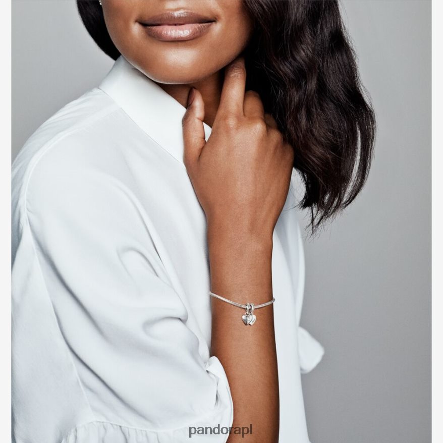 srebro Akcesoria Pandora zawieszka w kształcie serca ciotki i siostrzenicy DFDN95