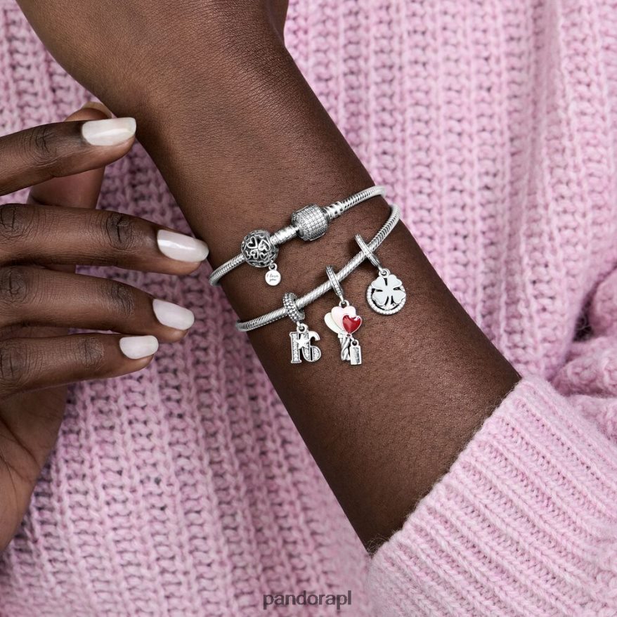 srebro Akcesoria Pandora zawieszka z balonem Happy Birthday DFDN52