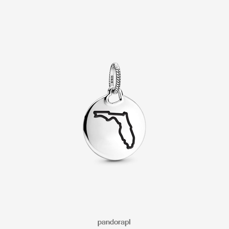 standardowy kolor Akcesoria Pandora Okrągły wisiorek na Florydzie DFDN191
