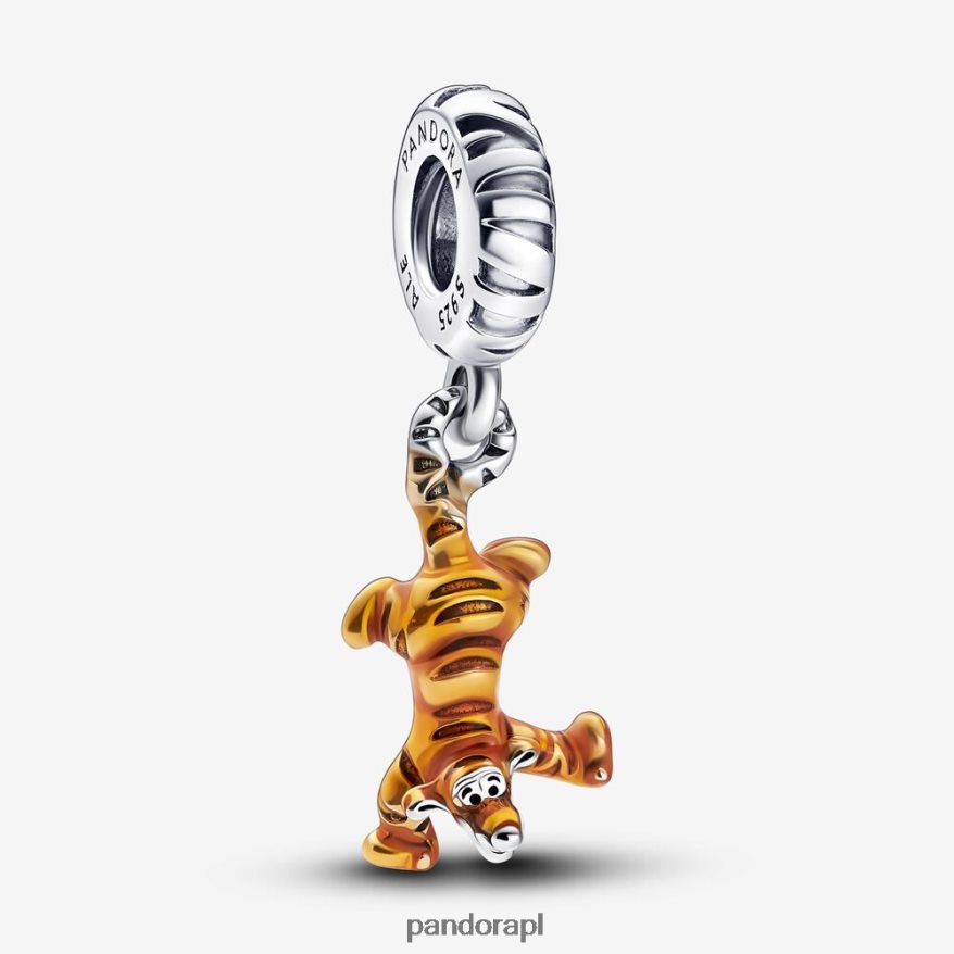 srebro Akcesoria Pandora zawieszka z motywem Disneya Kubuś Puchatek i Tygrysek DFDN160