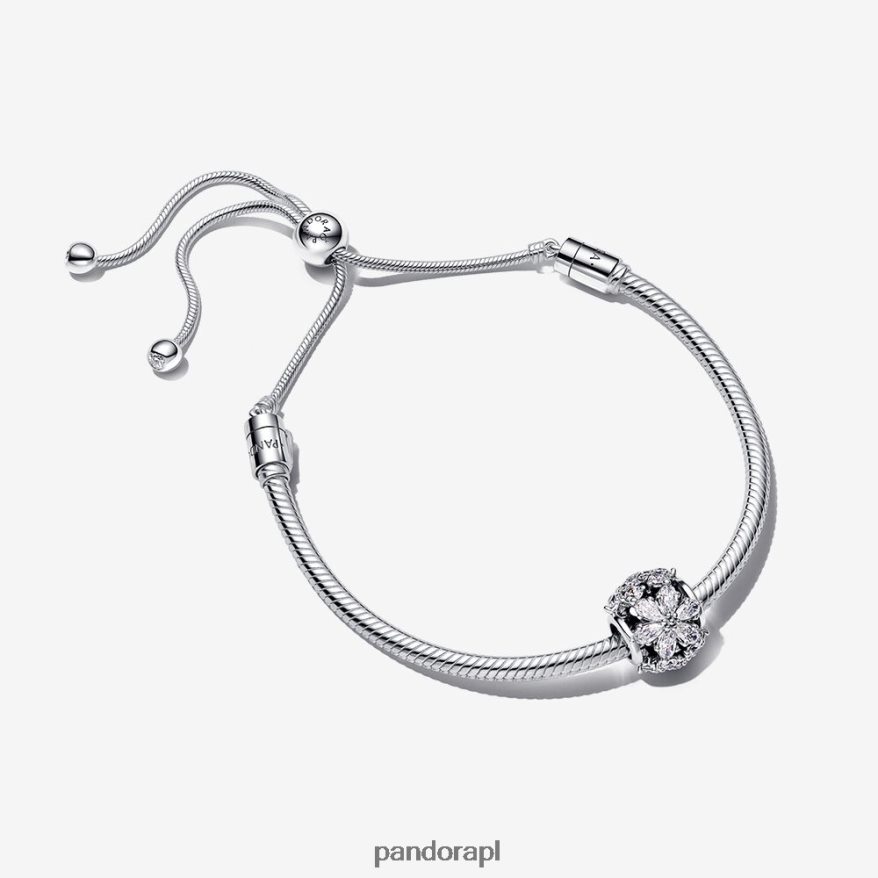 standardowy kolor Akcesoria Pandora zestaw upominkowy z błyszczącą bransoletką zielnikową DFDN425