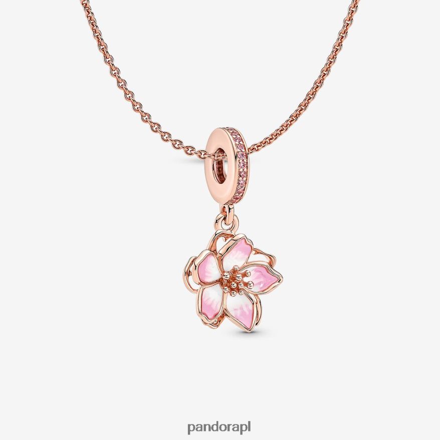 standardowy kolor Akcesoria Pandora Zestaw naszyjników z kwiatami wiśni DFDN762