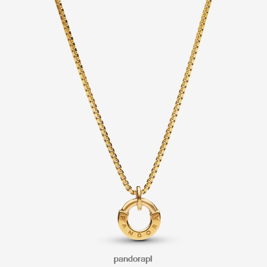 złoto Akcesoria Pandora charakterystyczny wisiorek i naszyjnik i-d collier DFDN791